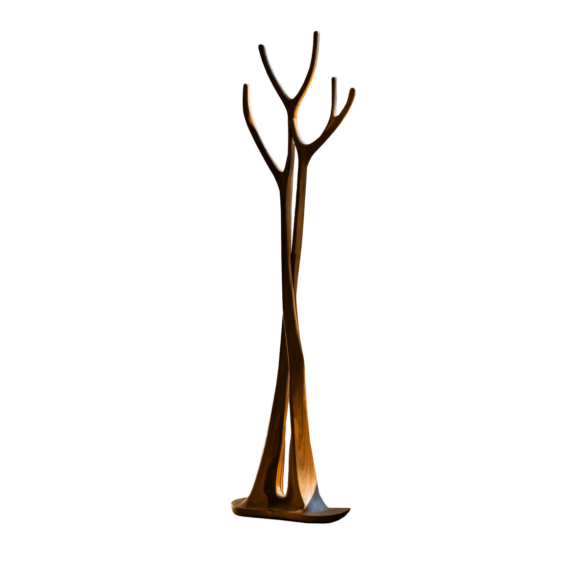 Norwyn Sculpted Solid Wood Tree Coat Rack