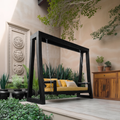 Contemporary Outdoor Swing Bench For Garden Patio Relaxation